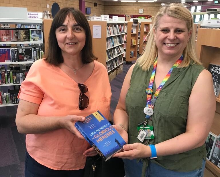 Act of kindness donate a book to a library