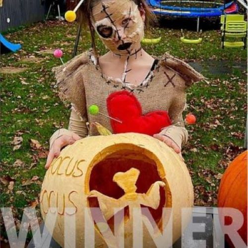 Pumpkin carving competition winner