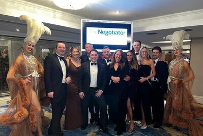 A group of Frost's employees at Negotiator of the Year awards