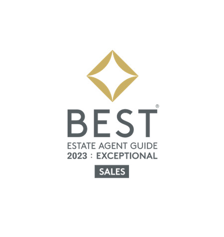 Best estate agent guide exceptional sales logo