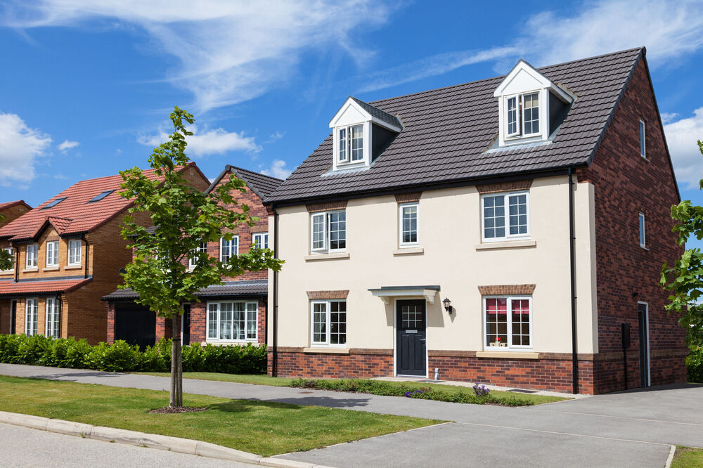 Modern detatched house on a new build development