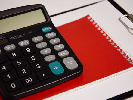 Notepad and calculator